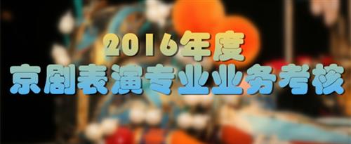 屄交视频在线国家京剧院2016年度京剧表演专业业务考...